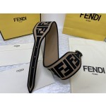 FENDI new embroidery    belt ✌️FF pattern wide belt