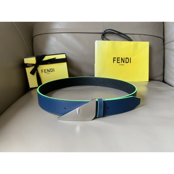 FENDI new embroidery    belt ✌️FF pattern wide belt