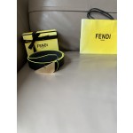 FENDI new embroidery    belt ✌️FF pattern wide belt
