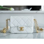 𝗖𝗛𝗔𝗘𝗡𝗟✦22A Advanced Handcraft Workshop Gold Coin Cover Bag Fang Fatty Genuine Leather