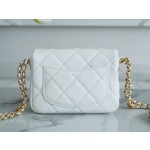 𝗖𝗛𝗔𝗘𝗡𝗟✦22A Advanced Handcraft Workshop Gold Coin Cover Bag Fang Fatty Genuine Leather