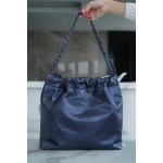 𝗖𝗛𝗔𝗘𝗡𝗟✦𝟐𝟐𝗣 Advanced Handbags 𝟐𝟐 Handbag Small Metallic Blue