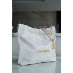 𝗖𝗛𝗔𝗘𝗡𝗟✦ 𝟐𝟐𝗣 Spring/Summer New 𝟐𝟐 Handbag Small White Gold Buckle➿