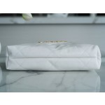 𝗖𝗛𝗔𝗘𝗡𝗟✦ 𝟐𝟐𝗣 Spring/Summer New 𝟐𝟐 Handbag Small White Gold Buckle➿