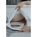 𝗖𝗛𝗔𝗘𝗡𝗟✦ 𝟐𝟐𝗣Spring/Summer New 𝟐𝟐Handbag Genuine Tail Leather Silver Small