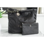 𝗖𝗛𝗔𝗘𝗡𝗟✦ 𝟐𝟐𝗣Spring/Summer New 𝟐𝟐Handbag Black Gold Caviar