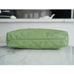 𝗖𝗛𝗔𝗘𝗡𝗟 ✦23𝒄 new 𝟐𝟐 handbag avocado green 🥑 authentic tail leather small