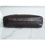 𝗖𝗛𝗔𝗘𝗡𝗟✦ 𝟐𝟐𝗣Spring/Summer New 𝟐𝟐Handbag Genuine Tail Leather Chocolate🍫Medium