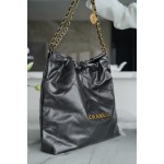 𝗖𝗛𝗔𝗘𝗡𝗟✦ 𝟐𝟐𝗣Spring/Summer New 𝟐𝟐Handbag Genuine Tail Metal Gray Medium