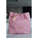 𝗖𝗛𝗔𝗘𝗡𝗟✦ 𝟐𝟐𝗣Premium Handcraft Workshop 𝟐𝟐Handbag Genuine Tail Leather Medium Cherry Blossom Pink🌸