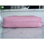 𝗖𝗛𝗔𝗘𝗡𝗟✦ 𝟐𝟐𝗣Premium Handcraft Workshop 𝟐𝟐Handbag Genuine Tail Leather Medium Cherry Blossom Pink🌸