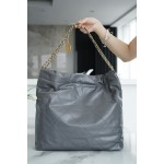 𝗖𝗛𝗔𝗘𝗡𝗟✦𝟐𝟐𝗣Spring/Summer New 𝟐𝟐Handbag Genuine Tail Leather Medium Premium Gray