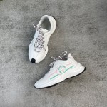 Gucci RUN in all leather Cowhide Sheepskin running shoes red and green