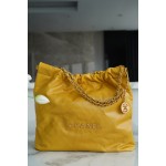 𝗖𝗛𝗔𝗘𝗡𝗟✦𝟐𝟐𝗣 Advanced Handcraft Workshop 𝟐𝟐 Handbag Medium Mango Yellow