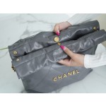 𝗖𝗛𝗔𝗘𝗡𝗟✦𝟐𝟐𝗣Spring/Summer New 𝟐𝟐Handbag Genuine Tail Leather Small Premium Gray
