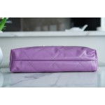 𝗖𝗛𝗔𝗘𝗡𝗟✦𝟐𝟐𝗣Spring/Summer New 𝟐𝟐Handbag Genuine Tail Leather Large Purple