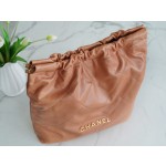 𝗖𝗛𝗔𝗘𝗡𝗟✦ 𝟐𝟐𝗣Spring/Summer New 𝟐𝟐Handbag Genuine Tail Leather Large Caramel ☄️