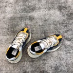 Gucci canvas cowhide interspersed with pink leather stripes trimmed poppet shoes pink spelling