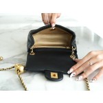 𝗖𝗛𝗔𝗘𝗡𝗟✦ 23C metal ball square fat man genuine leather black 🖤