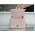 𝗖𝗛𝗔𝗘𝗡𝗟✦Metal ball square fat man genuine leather cherry blossom powder🌸