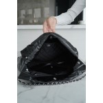 𝗖𝗛𝗔𝗘𝗡𝗟✦𝟐𝟐𝗣 spring and summer new 𝟐𝟐 handbag black silver buckle medium