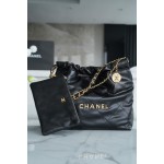 𝗖𝗛𝗔𝗘𝗡𝗟 ✦𝟐𝟐𝗣 spring and summer new 𝟐𝟐 handbag medium black➿