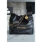 𝗖𝗛𝗔𝗘𝗡𝗟 ✦𝟐𝟐𝗣 spring and summer new 𝟐𝟐 handbag medium black➿