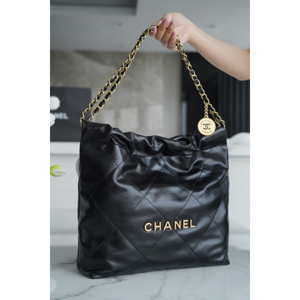𝗖𝗛𝗔𝗘𝗡𝗟 ✦𝟐𝟐𝗣 spring and summer new 𝟐𝟐 handbag medium black➿