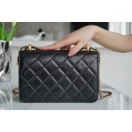 𝗖𝗛𝗔𝗘𝗡𝗟✦ 2021 Advanced Handcraft Workshop Double Golden Ball 𝗖𝗳 𝗠𝗶𝗻𝗶 𝟐𝟐𝐜𝐦 Black👰