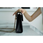 𝗖𝗛𝗔𝗘𝗡𝗟✦ ❥𝟚𝟘𝟚1 early autumn new double ball mobile phone bag black➿