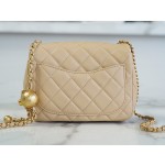 𝗖𝗛𝗔𝗘𝗡𝗟 ✦𝟮𝟮🅲Spring and Summer 𝐂𝐅 Fang Fatman Metal Ball Apricot