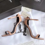 Saint Laurent 2020 newest Opyum sandals high heel sandals original open mold leather outsole