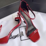 Saint Laurent 2020 newest Opyum sandals high heel sandals original open mold leather outsole