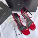 Saint Laurent 2020 newest Opyum sandals high heel sandals original open mold leather outsole