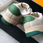Gucci A very cool little dirty shoe with a vintage nostalgic look Custom fabric Cowhide Towel material