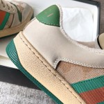 Gucci A very cool little dirty shoe with a vintage nostalgic look Custom fabric Cowhide Towel material
