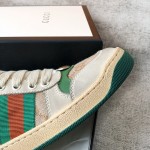 Gucci A very cool little dirty shoe with a vintage nostalgic look Custom fabric Cowhide Towel material