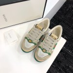 Gucci A very cool little dirty shoe with a vintage nostalgic look Custom fabric Cowhide Towel material