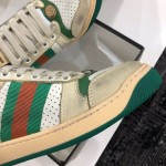 Gucci A very cool little dirty shoe with a vintage nostalgic look Custom fabric Cowhide Towel material