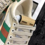 Gucci A very cool little dirty shoe with a vintage nostalgic look Custom fabric Cowhide Towel material