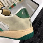 Gucci A very cool little dirty shoe with a vintage nostalgic look Custom fabric Cowhide Towel material