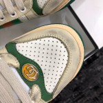 Gucci A very cool little dirty shoe with a vintage nostalgic look Custom fabric Cowhide Towel material