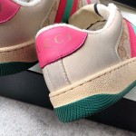 Gucci A very cool little dirty shoe with a vintage nostalgic look Custom fabric Cowhide Towel material