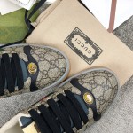 Gucci A very cool little dirty shoe with a vintage nostalgic look Custom fabric Cowhide Towel material