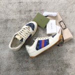 Gucci A very cool little dirty shoe with a vintage nostalgic look Custom fabric Cowhide Towel material