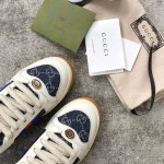 Gucci A very cool little dirty shoe with a vintage nostalgic look Custom fabric Cowhide Towel material