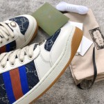 Gucci A very cool little dirty shoe with a vintage nostalgic look Custom fabric Cowhide Towel material