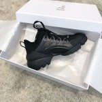 DIOR Imported Stretch Lycra TPU Outsole Kaleidoscope Print Sneakers Black