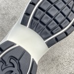 CHANEL A very good-looking sneaker TPU outsole Custom fabric metallic texture
