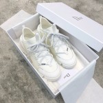 DIOR Imported Stretch Lycra TPU Outsole Kaleidoscope Print Sneakers White